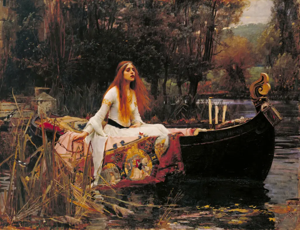 Lady of Shalott in Detail John William Waterhouse